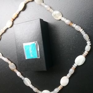 Jay King 40" Polished Ivory Colored Stone Necklace
